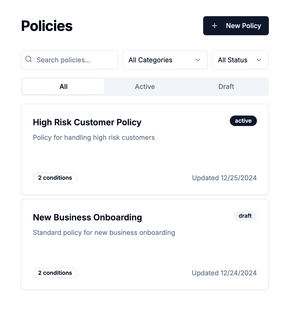 Automated Compliance Policies